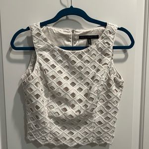 Size 6 White House Black Market White top